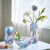 现代轻奢透明淡彩玻璃花瓶水培 家居装饰品摆件客厅餐厅软装花瓶 商品缩略图0