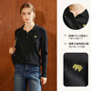 
欧芮儿法式黑色POLO领刺绣羊毛针织衫女早秋2024新款翻领套头上衣 商品缩略图2