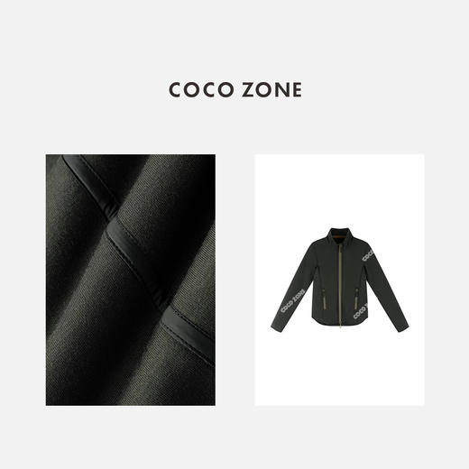 COCO ZONE 设计感双头拉链立领外套百搭长袖上衣CC1C1743 商品图2