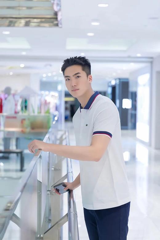 【6.3折】5楼LACOSTE法国鳄鱼男士POLO衫半袖翻领拼色条纹PH3461-98吊牌价1090折后价690 商品图2
