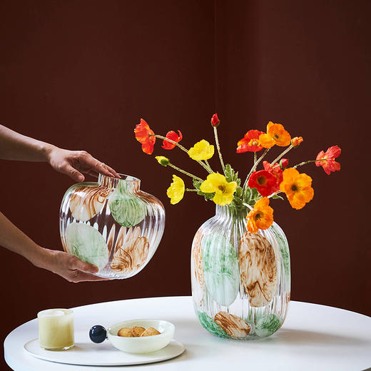 碧轩透明玻璃花瓶水培干花插花客厅装饰品摆设餐桌鲜花插花瓶摆件 商品图5