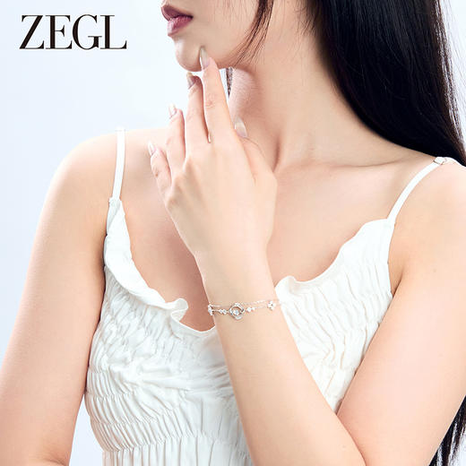 ZEGL设计师925银四叶草小幸运手链女轻奢小众精致手饰品七夕礼物 商品图3