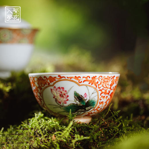 繁花入梦描金二才盖碗  （忆昔繁华） 乾隆粉彩鸡心杯 （国色凝香）（缺货） 商品图3