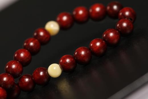 XYZT0616°暴富解忧·印度小叶紫檀双圈手持手串0.4*78 商品图4