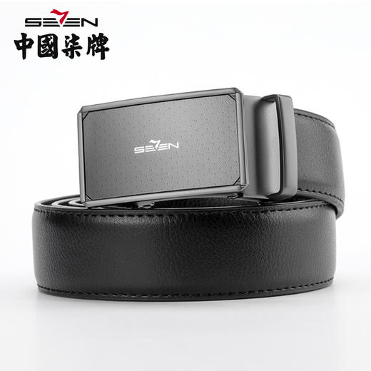 柒牌皮带男真皮自动扣新款牛皮腰带商务中青年裤腰带120P70140 商品图3