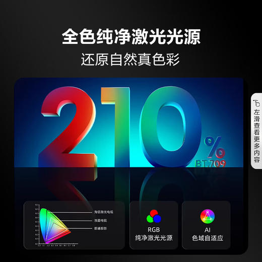 海信激光电视 D9H 88英寸三色激光家庭影院 大屏护眼 电影院同源技术 超薄4K超高清巨幕 商品图3