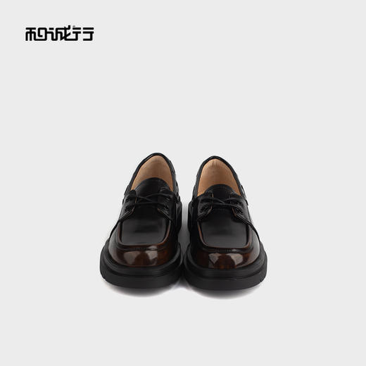 和诚行 2024秋冬新款真皮舒适复古小皮鞋女JK单鞋乐福鞋0810251 商品图2