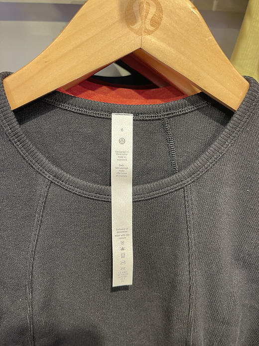 Lululemon Ribbed Modal-Cotton 女士棉混纺透气微弹宽松短袖T恤 商品图4
