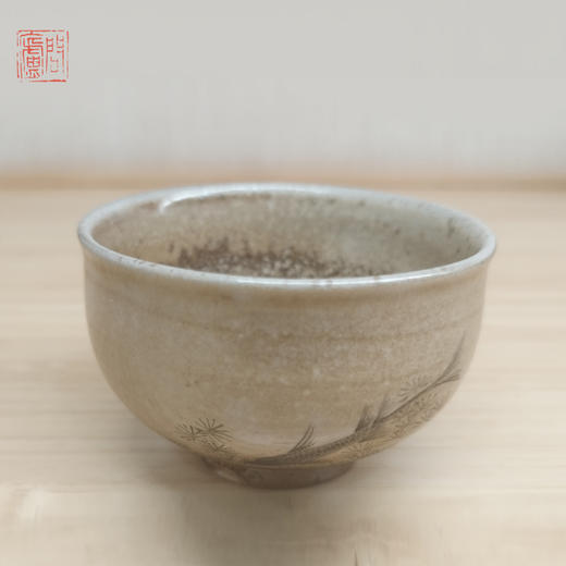 问庐柴烧手绘野鸭 手绘鱼草 茶杯（缺货） 商品图2