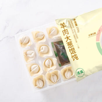 东来顺 羊肉大葱馄饨258g(约33只) 儿童云吞混沌早餐夜宵速食清真食品 商品图0