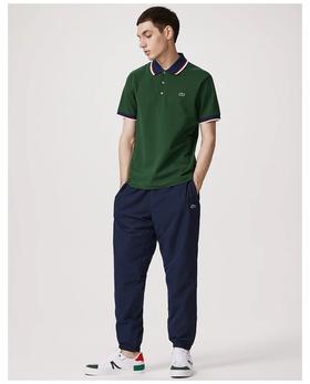 【6.3折】5楼LACOSTE法国鳄鱼男士POLO衫半袖翻领拼色条纹PH3461-98吊牌价1090折后价690