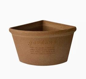 日本Hachiman Gardens转角花盆&托盘（自然色）