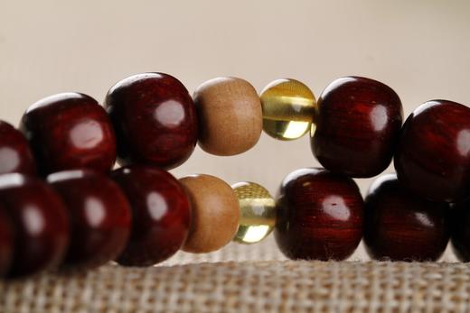 XYZT0578°不惹尘埃·印度小叶紫檀项链手串0.8*0.9*108 商品图3