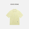COCO ZONE 100棉高级感翻领上衣休闲短袖T恤CC2C1566 商品缩略图0