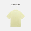 COCO ZONE 100棉高级感翻领上衣休闲短袖T恤CC2C1566 商品缩略图1