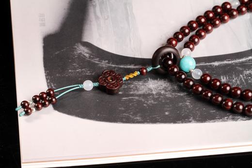 XYZT0620°微语·印度小叶紫檀项链手串0.7*99 商品图3