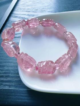 22.2g 雕刻碧玺手链