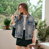 OLrain欧芮儿复古蓝牛仔外套女早秋法式简约百搭夹克百搭休闲上衣 商品缩略图1