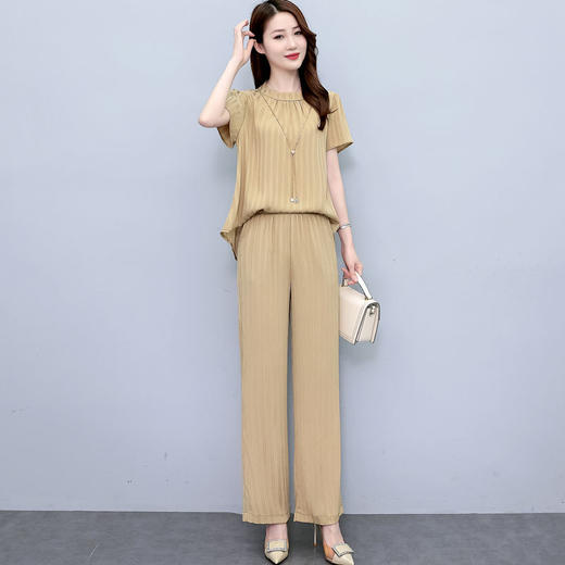 减龄职业套装，时尚流行两件套裤装HR-MYH125 商品图3