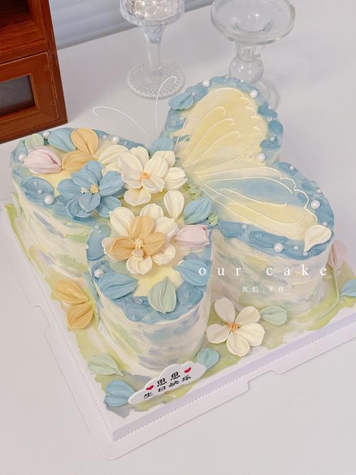 蝴蝶刮刀花蛋糕-低糖处理无添加 商品图2