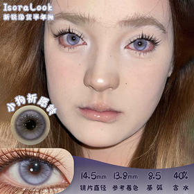 IsoraLook 小狗祈愿铃 半年抛 两片 14.5mm 参考着色 13.8mm 基弧 8.5 含水 40% 新锐国货