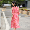 丁摩 真丝碎花连衣裙夏季女法式气质桑蚕丝度假裙子4ZF-90447 商品缩略图3