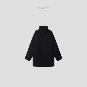 THESOONG| 「松弛边缘」95白鹅绒黑色高级感立领羽绒服HBWCYRF8090