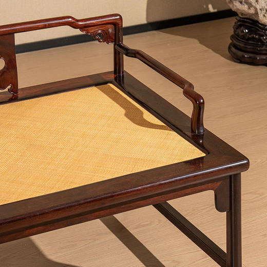 紫檀如意云纹矮背大禅椅 商品图3