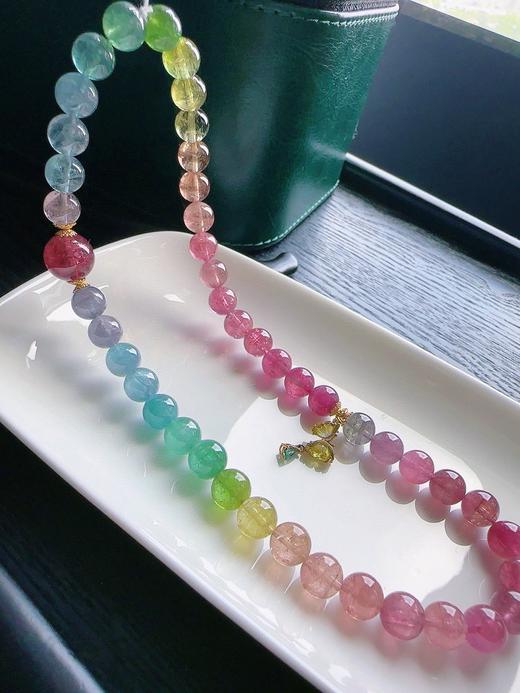 40.13g 8mm 碧玺手链 商品图2