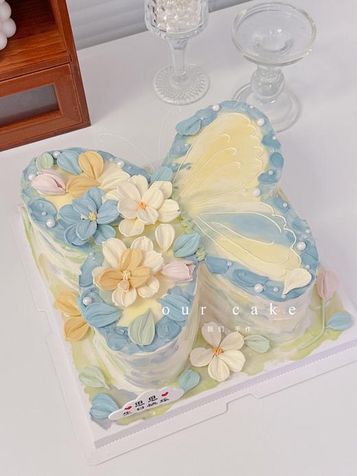 蝴蝶刮刀花蛋糕-低糖处理无添加 商品图1