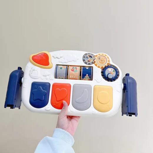 七送一原品婴儿脚踏钢琴健身架器带音乐多功能游戏毯0-1岁新款优乐恩 商品图3