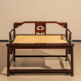 紫檀如意云纹矮背大禅椅