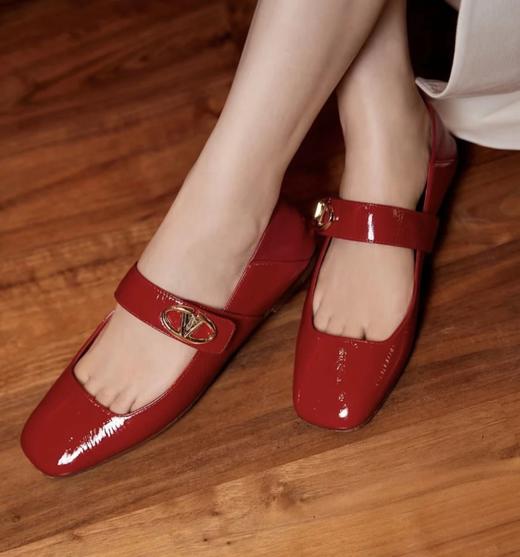 重磅渠道  VT方头平底舞蹈鞋  可踩跟平底单鞋 VLOGO LOCKER玛丽珍舞蹈鞋 商品图1