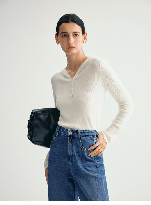 羊毛连帽打底衫 商品图2