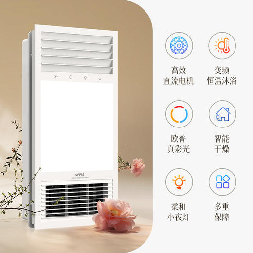 欧普照明风暖浴霸灯取暖浴室排气扇一体集成吊顶卫生间暖风机F1121 商品图1