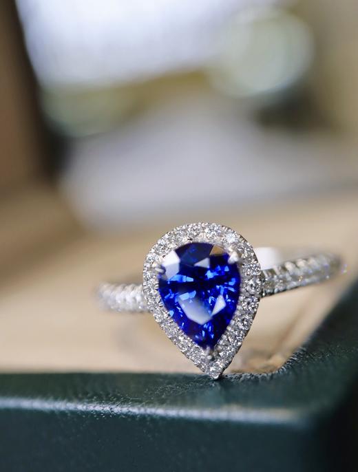1.15ct 蓝宝石戒指 商品图0