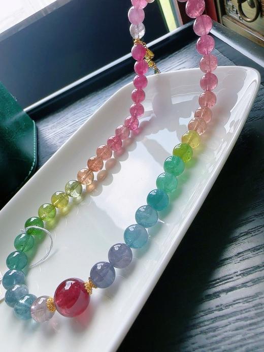 40.13g 8mm 碧玺手链 商品图4