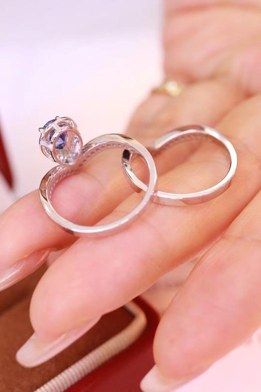 0.97ct 蓝宝石叠戒 商品图6