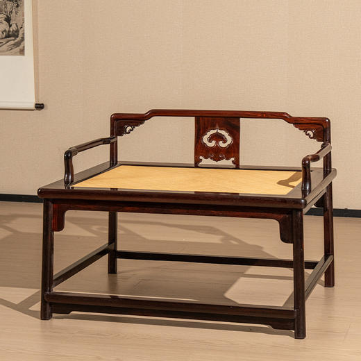 紫檀如意云纹矮背大禅椅 商品图4