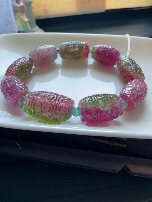 49.3g 雕刻碧玺手链 商品图1