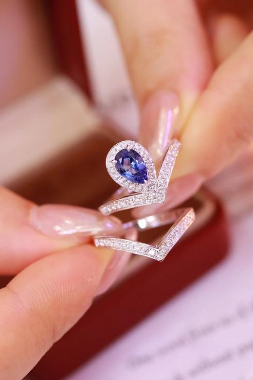 0.97ct 蓝宝石叠戒 商品图0