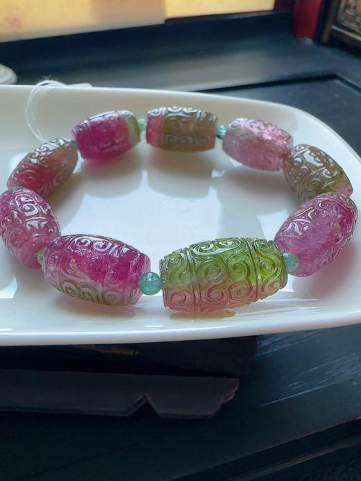 49.3g 雕刻碧玺手链 商品图3