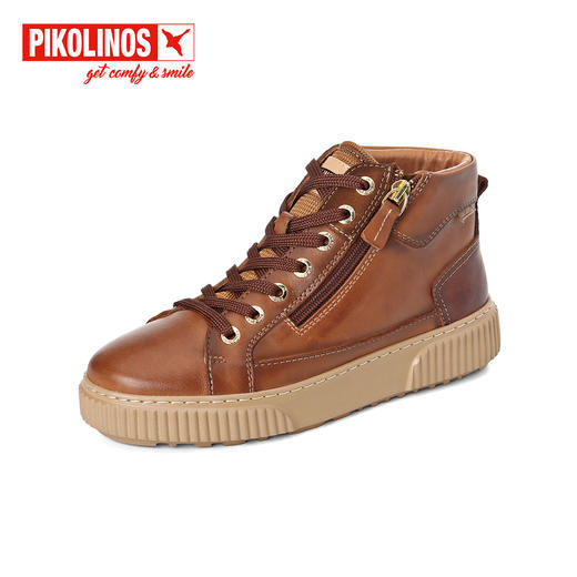 【云粉节】BF楼派高雁冬季多材质拼接圆头平底系带拼色踝靴PA241903吊牌价2580 商品图2