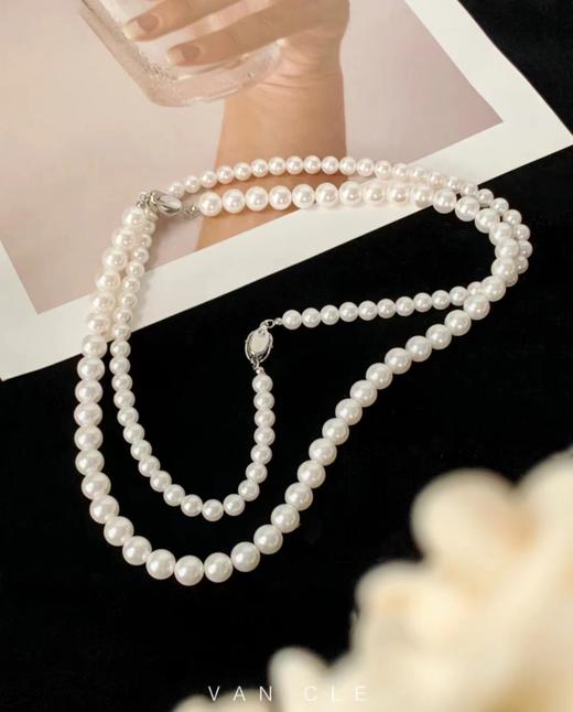 法国梵刻珍珠施华洛姆贝极光项链 手链 淡水珍珠平替 商品图7