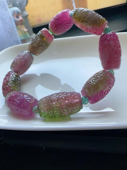 49.3g 雕刻碧玺手链 商品图7