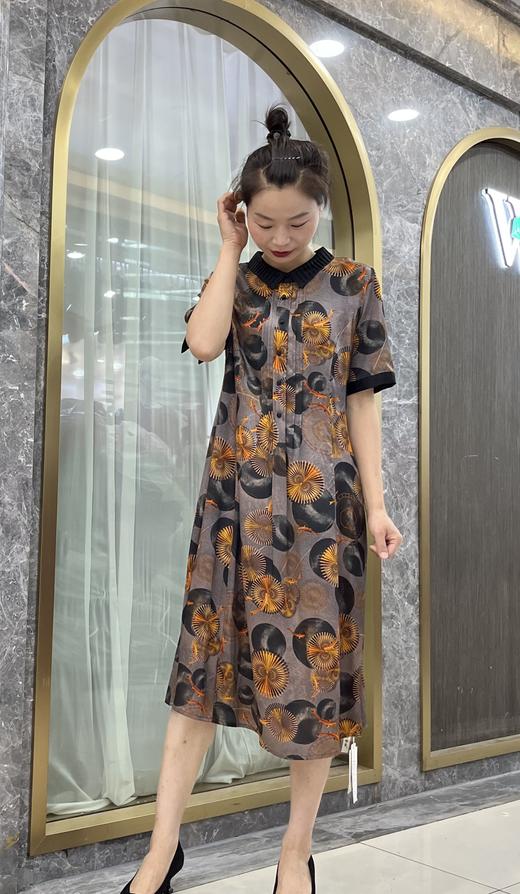 唐仁28018桑蚕丝连衣裙 商品图0