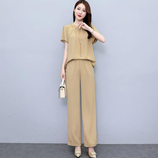 减龄职业套装，时尚流行两件套裤装HR-MYH125 商品图1