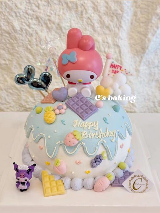 奇幻魔法Melody B款 #三丽鸥sanrio 忌廉蛋糕（默认自提，收费配送请联系客服）（图上小库洛米为随机款式！） 商品图0