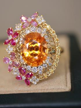 3.32ct 芬达石戒指