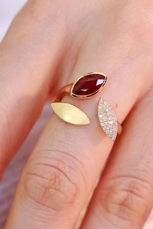 0.97ct 红宝石戒指 商品图0